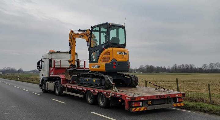 5. Comment transporter une mini pelle sans souci